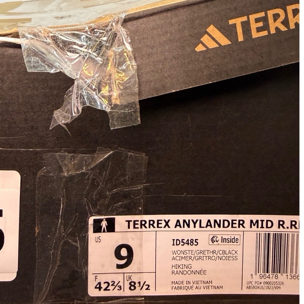 Adidas Terrex Anylander RAIN.RDY Mens Hiking Boots Blue ID5485 Size 9 - Picture 12 of 12
